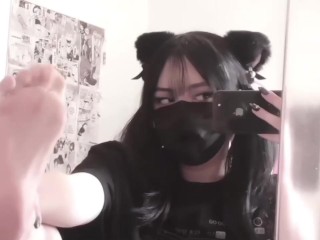 (Preview) Showing Off My Feet In Cat Ears + Taking My Socks Off