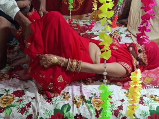 Suhagraat Indian New married cauple first night fucking clear dirty talk