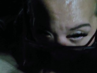 Asian Slutwife Sucks Cock In The Casino Garage