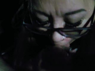 Asian Slutwife Sucks Cock In The Casino Garage