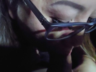 Asian Slutwife Sucks Cock In The Casino Garage