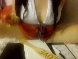 Teacher MindySueLove Welcomes Her Students To Her Naughty Slutty Class And Eats Her Apple Riding You