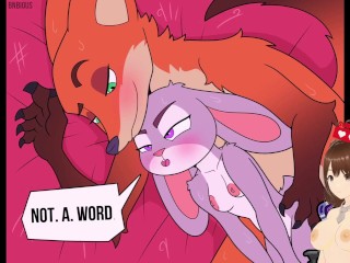 Fucking my slut wife creampie inside her (Zootopia animation disney furry) - Jazziuu