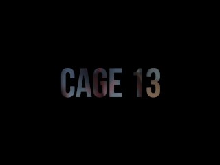 Locktober - Cage 13: Sexy leggings Girl puts Slave in Electro shock Chastity Cage and spanks His ass