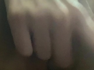 Zoomed wet virgin pussy fingering.