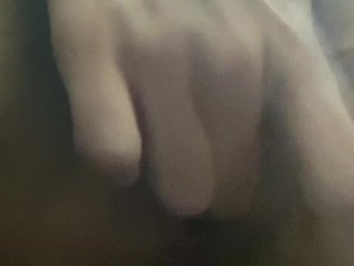 Zoomed wet virgin pussy fingering.