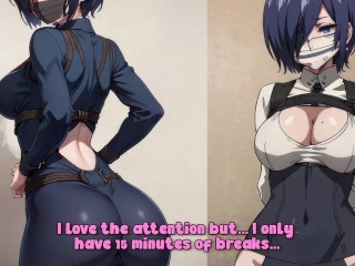 Hentai JOI - You fuck your girlfriend Touka on her break...