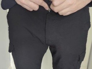 I was wearing office clothes when I felt like masturbating