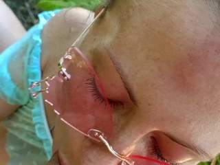 Public human urinal - Piss in mouth for toilet slut