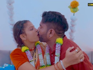 Sexy lady enjoyed her suhagrat night and fucked hard