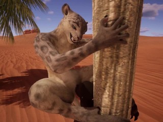 Furry Jaguar Girl badly wants BBC│Lexi x Carl│Wildlife│3D Porn