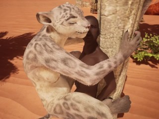 Furry Jaguar Girl badly wants BBC│Lexi x Carl│Wildlife│3D Porn