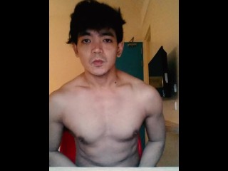 I'm a brown Himbo boy in a fantasy world. Jerk my cock, touch my nips. (Tease with no cum.)