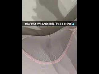 Snapchat affair: 18 year old girlfriend in leggings cheats on her boyfriend with the professor