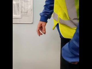 Postman almost gets caught busting a nut at work