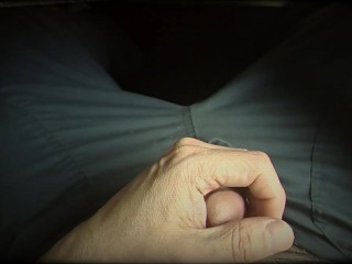 dilf playing with soft cock while on the computer (part 1)