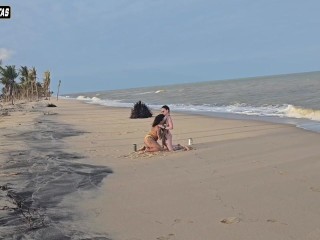 TWO LESBIAN GIRLS PLAYING ON THE BEACH THEY WERE CATCHED BY A TOURIST AND HAD THEIR ASS FUCKED