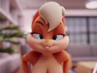 Lola Bunny got a big cock in the ass after the match