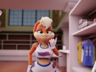 Lola Bunny got a big cock in the ass after the match