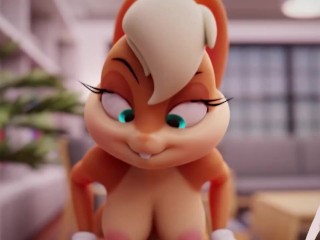Lola Bunny got a big cock in the ass after the match