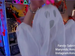 Halloween with toy ghost