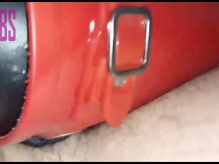 POV VERSION: Bootjob + Red Wellies = Cumshot