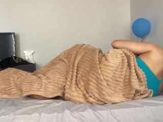 Hot and very wet sex under the blanket