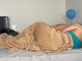 Hot and very wet sex under the blanket