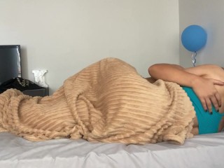 Hot and very wet sex under the blanket