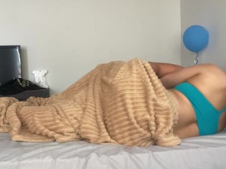 Hot and very wet sex under the blanket