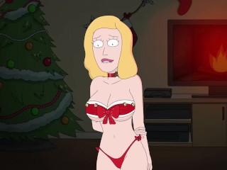 Rick and Morty - A Way Back Home - Sex Scene Only - Part 62 Beth In Sexy Xmas Costume By LoveSkySanX