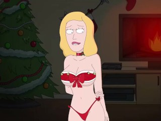 Rick and Morty - A Way Back Home - Sex Scene Only - Part 62 Beth In Sexy Xmas Costume By LoveSkySanX