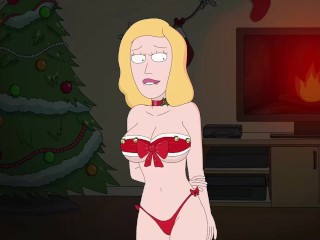 Rick and Morty - A Way Back Home - Sex Scene Only - Part 62 Beth In Sexy Xmas Costume By LoveSkySanX