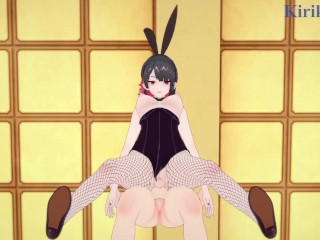 Ellen Joe (Bunny Girl) and I have intense sex in the casino. - Zenless Zone Zero Hentai