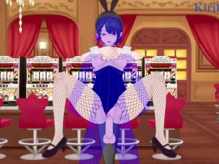 Ellen Joe (Bunny Girl) and I have intense sex in the casino. - Zenless Zone Zero Hentai