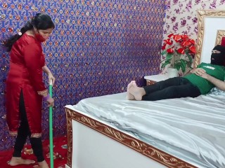 Indian Hindi Maid Blowjob Sucking and Hard Fucking Dick of Her Boss