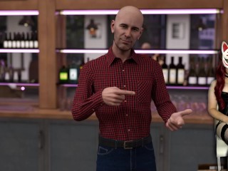 Sex and Creampie in the Bar - Steps of Debauchery #39