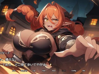 【#01 ダンジョンディザイア(体験版)実況】初期パの金髪爆乳女冒険者に中出しセックスしたりフェラさせたりする。(ファンタジーRPG同人エロゲ― 眠らない街ルーンヘイム)