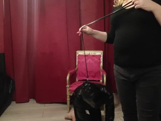 puppy and Mistress Claudia