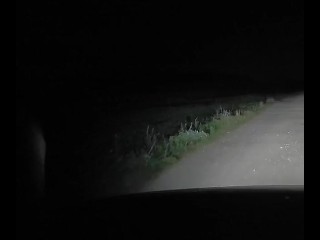 I found a ghost bitch on Halloween while driving at night! 👻💦