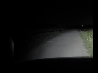 I found a ghost bitch on Halloween while driving at night! 👻💦