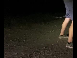 I found a ghost bitch on Halloween while driving at night! 👻💦