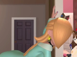 Princess Peach Futa slut swallows her own cum (Hard Sex - Futa animation) - Jazziuu