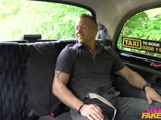 Female Fake Taxi - MILF gets her big tits felt and he makes her SQUIRT