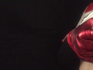 Milking milky breasts at night until they squirt milk - Latex ASMR