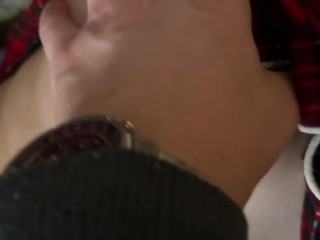 Трусь членом об её твердые соски