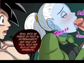 Vados le enseña el nuevo entrenamiento a Goku y Acaba Montando su ENORME VERGA - Dbz Hentai