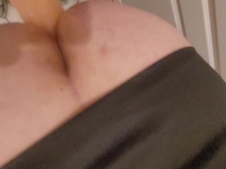 I caught my co-worker in a public toilet and fucked him in the ass with a huge 30cm strapon, pegged