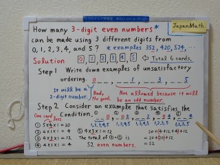 How many 3-digit even numbers can be made.[JapanMath](Titjob)