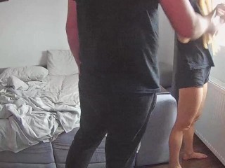 Hot wife fucks hard with our neighbor while I'm at work. Real cheating